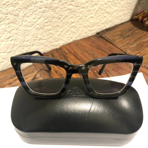 Coach 547787(Blue Glitter Varsity Stripe) Eye Glasses - Picture 3 of 16